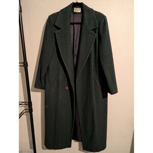 Vintage MDP Mario De Pinto Forest Green Wool Coat – Made in USA – Longline